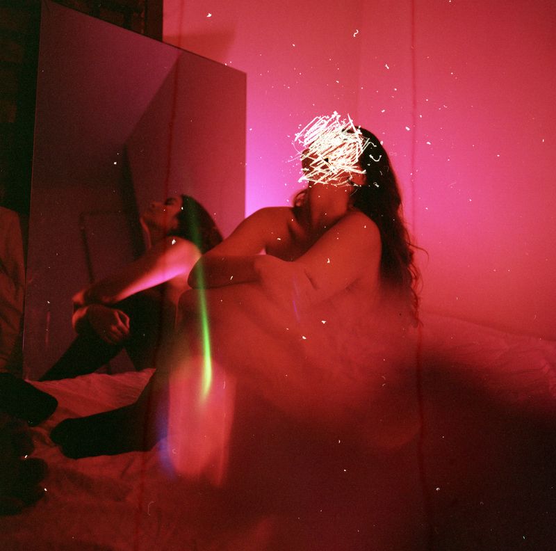 © Ana Vallejo - Ruminations. Scan of a scratched medium format negative