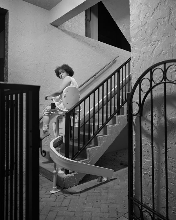 © Alana Perino - Maddie on Stairlift