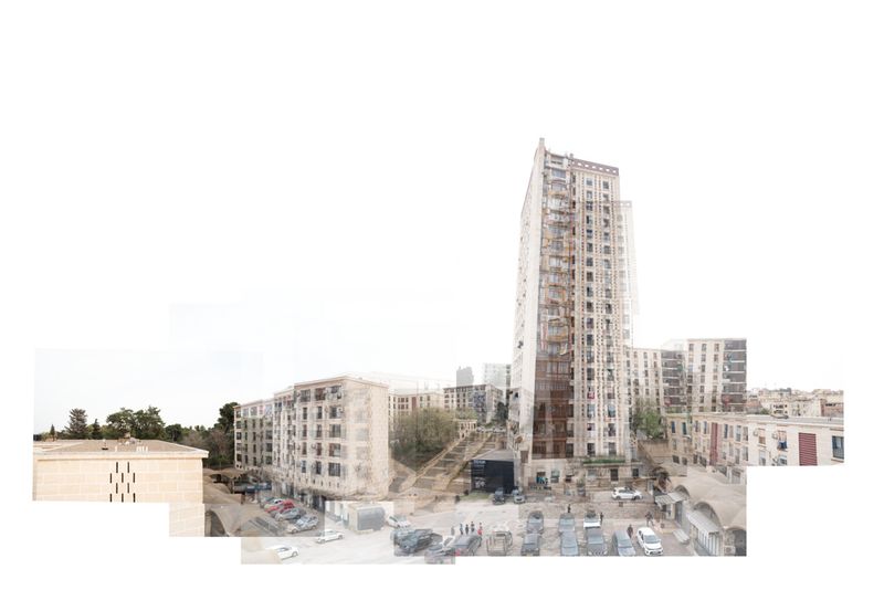 © Clea Rekhou - A wide view on the housing project 'Diar Es-Saada' built between 1953 and 1954 by Fernand Pouillon. Algiers, Algeria 2022