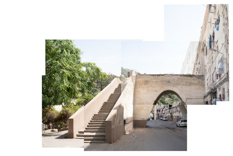© Clea Rekhou - One of the small bridges at the housing project 'Climat de France'. Algiers, Algeria 2022
