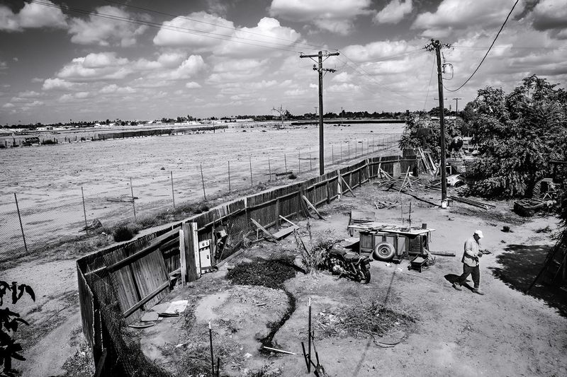 © Michael Santiago - Land that used to be part of Mr. McGill’s family farm is now fenced off and is up for sale by the county.