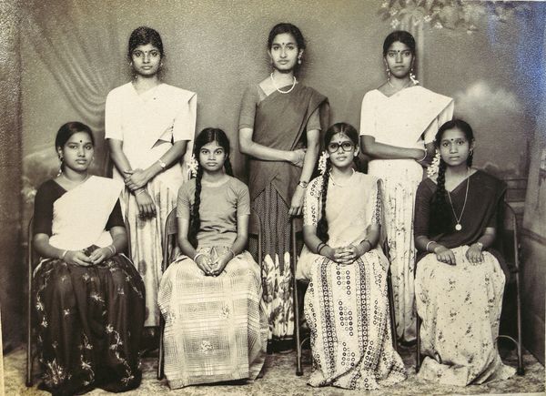© Deepthi - Then I’d use: Family archive. My aunt with relatives in a studio portrait, Tamil Nadu, [1981]