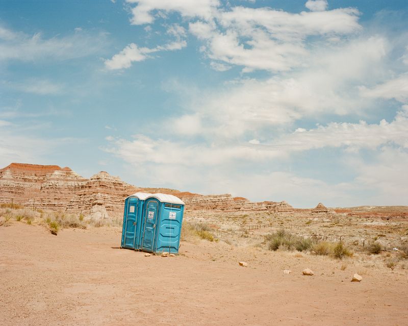© Bailey Quinlan - Porta potties outside Toadstools trailhead - Kanab, UT