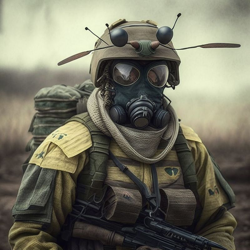 © Gennadiy Chernega - Image from the Ukrainian battle mosquitoes photography project