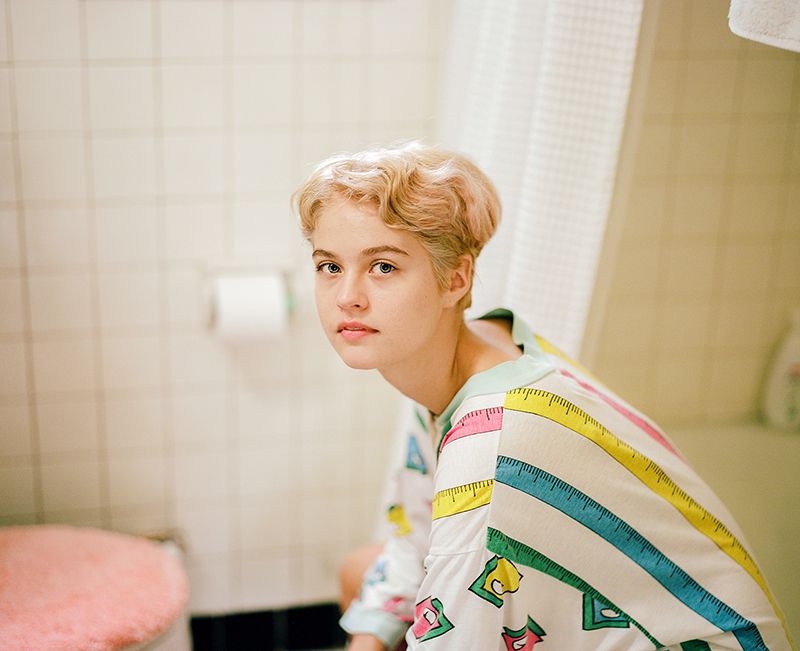 © Peyton  Fulford - Hannah In Her Bathroom, 2017