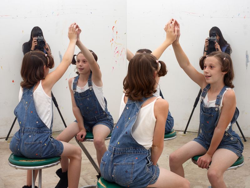 © Heather Rasmussen - Minerva and Me (Mirror-room Portraits), 2022, pigment print, 24 x 32 inches
