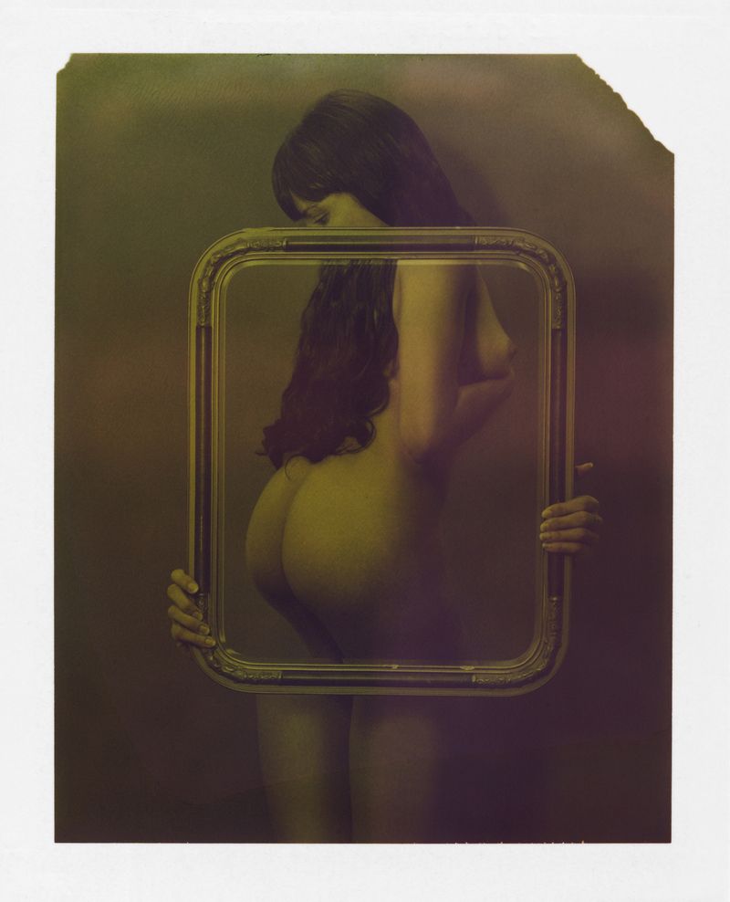 © Heather Rasmussen - Untitled (Les Liaisons dangereuses, 1936, After Magritte), 2015, Polaroid, 5.25 x 4.25 inches.