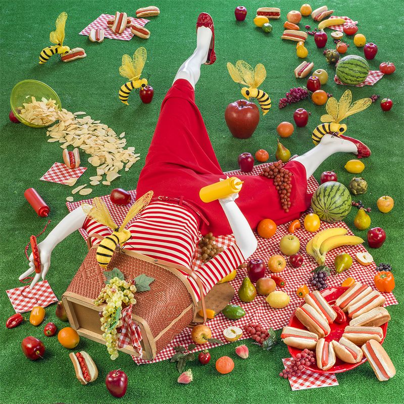 © Patty Carroll - Picknic panic in the back yard.