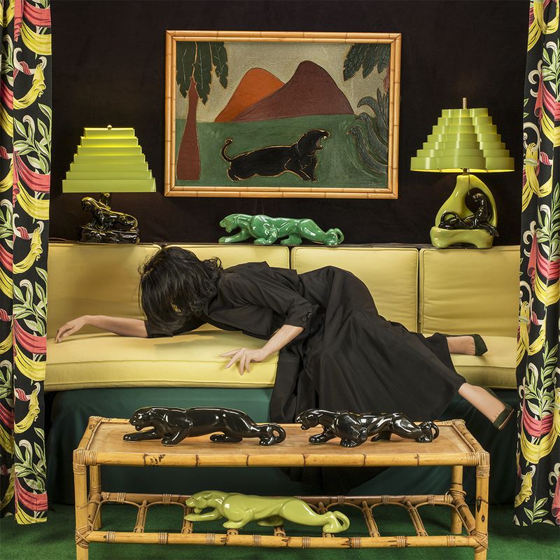 © Patty Carroll - Crawling home like her panthers.