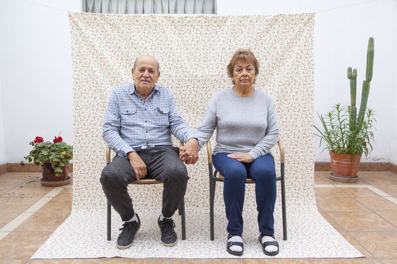 © Rochi  Leon - My parents sit and pose for a portrait in the patio.