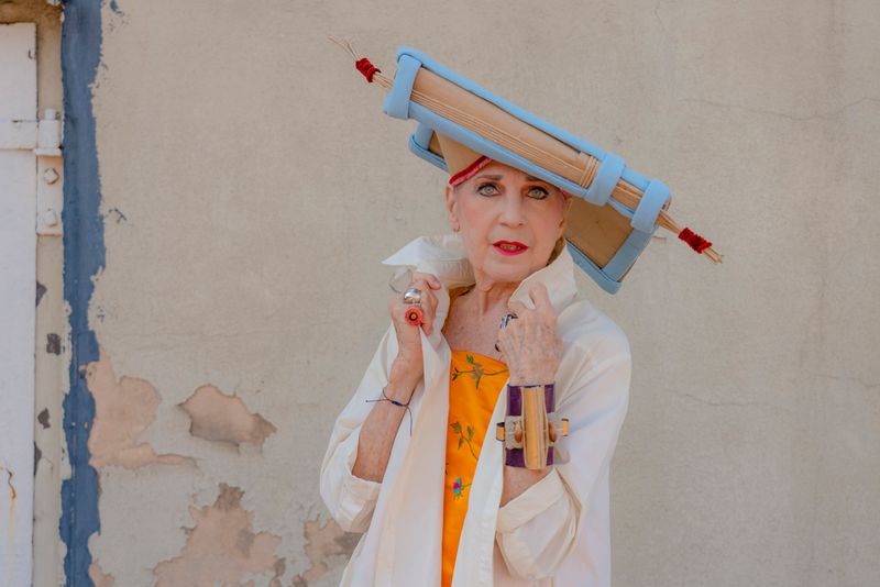 © Natalia L Rudychev - Corona Crown made from packaging in which Sara Jane Adams book Life in the Box arrived.