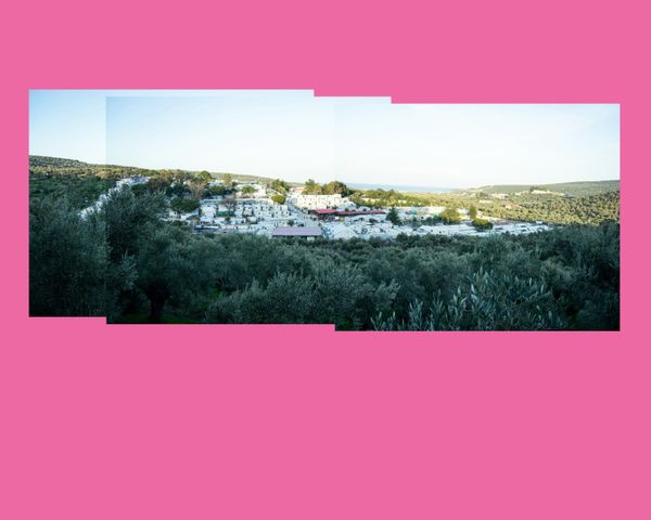 © Charlotte Schmitz - View of the EU hotspot and detention center Moria, Europe's biggest refugee camp.