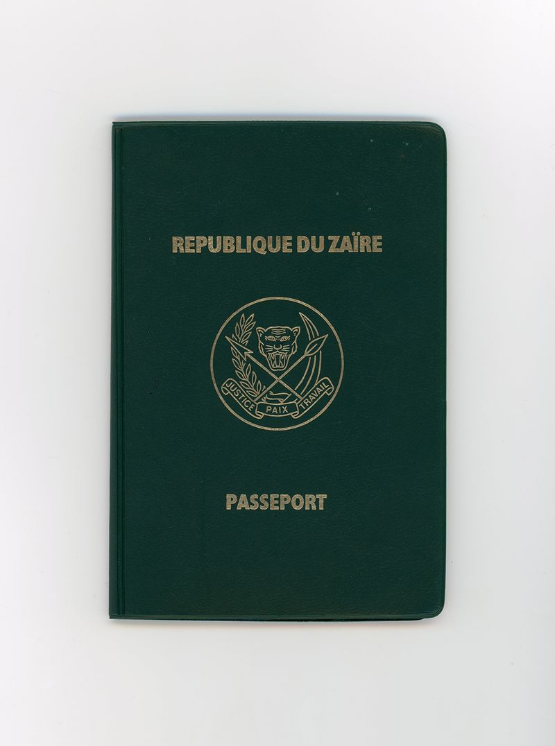 © Chrystel Mukeba - Old father's passport with the former name of Congo Rdc "ZAIRE"
