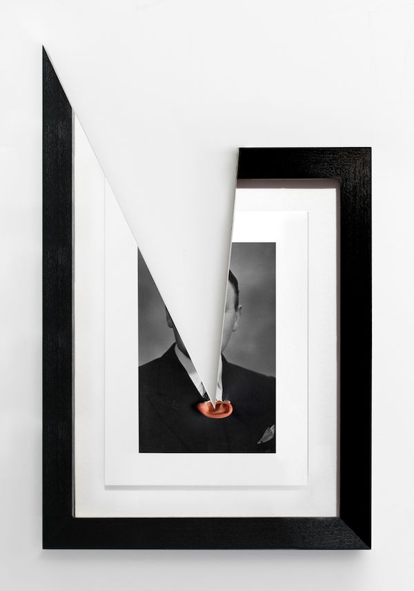 © Jonny Briggs - Ties (photograph of my great-grandfather with my ear bursting through the print)