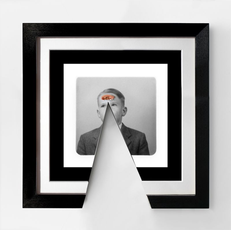© Jonny Briggs - Insight (my ear bursting through a photo of my dad)