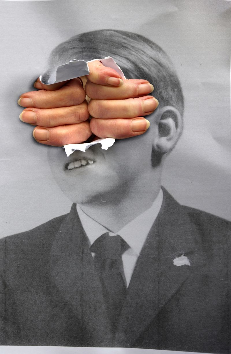 © Jonny Briggs - Capture (my mum's hands bursting through a photo of my dad)
