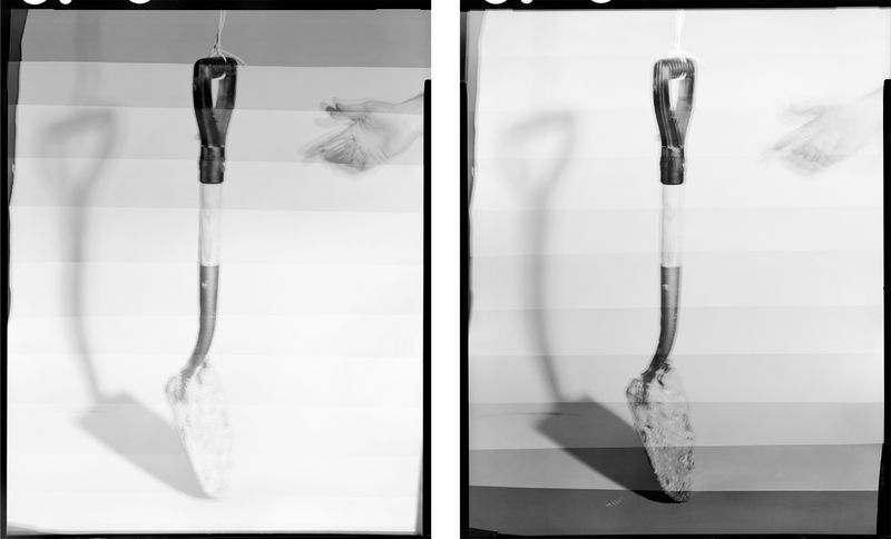 © Shawn Bush - Litmus Tests no.1 & no.2, 2021, 10x8 inches, Silver Gelatin Prints in artist made Walnut Frames