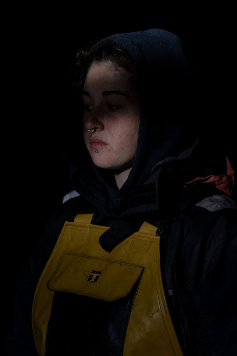 © Julie Bourges - Camille, a fisherwoman in French Brittany.
