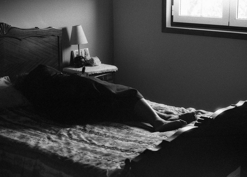 © Maria Oliveira - old woman resting, ponte de lima, portugal