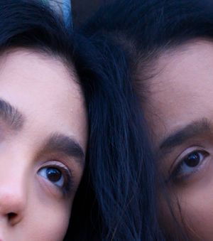 your body loses water when you jog so there's none left for tears