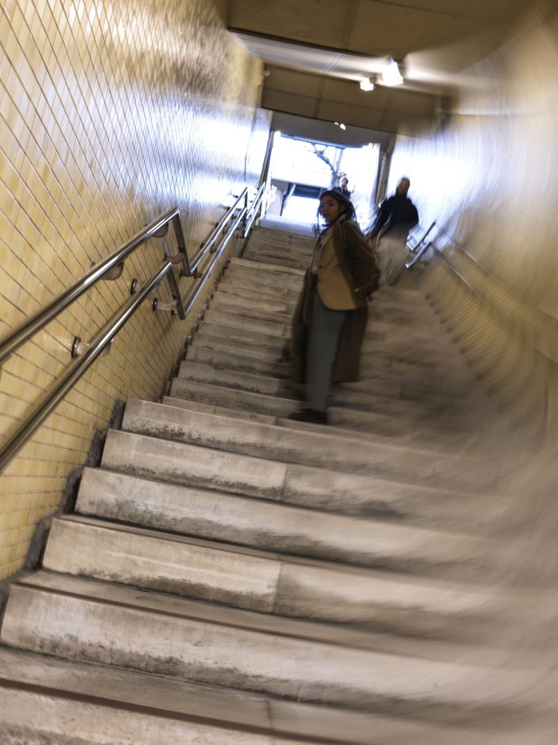 © Linzi Bugeja - your body loses water when you jog so there's none left for tears - no. 17 - stairs