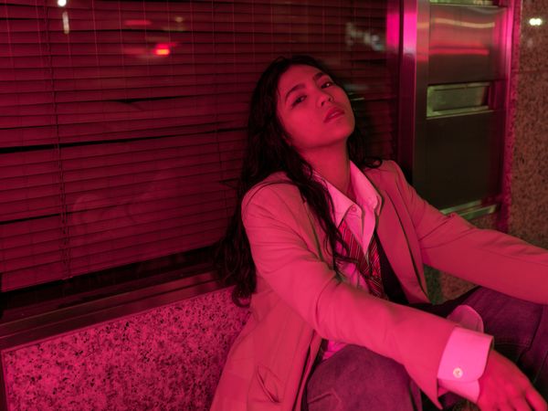 © Linzi Bugeja - your body loses water when you jog so there's none left for tears - no. 4 - pink corner