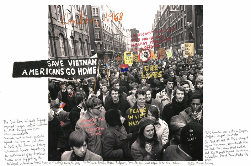 © Marcelo Brodsky - London, 1968. B&W archival photograph © Patrick Narine, 1968. Intervention with handwritten texts by Marcelo Brodsky, 2015