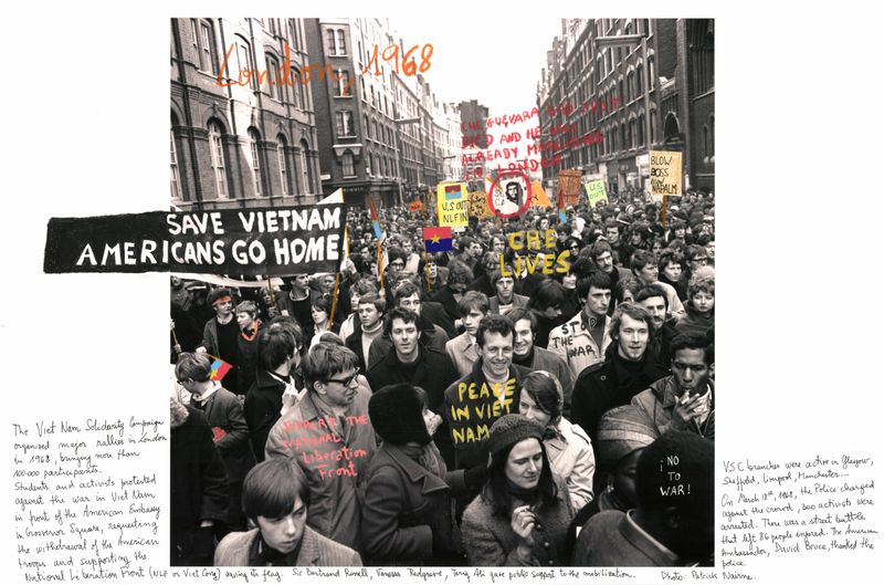 © Marcelo Brodsky - London, 1968. B&W archival photograph © Patrick Narine, 1968. Intervention with handwritten texts by Marcelo Brodsky, 2015