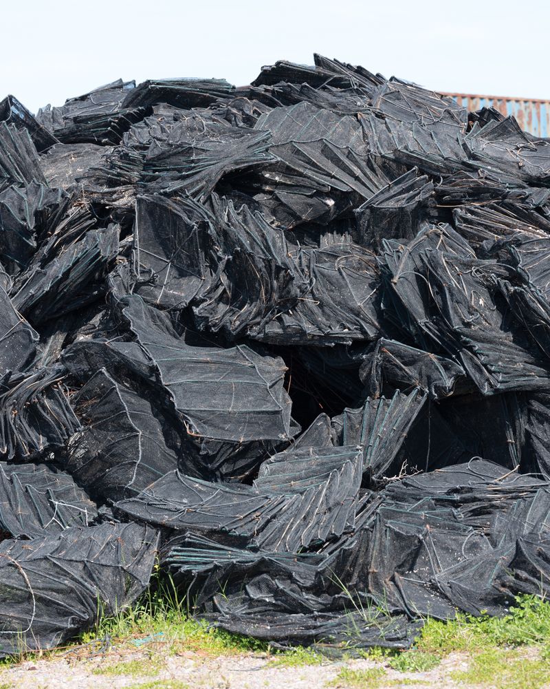 © Eleonora Strano - Fishing nets at the landfill symbol of a bygone era of great fishing.