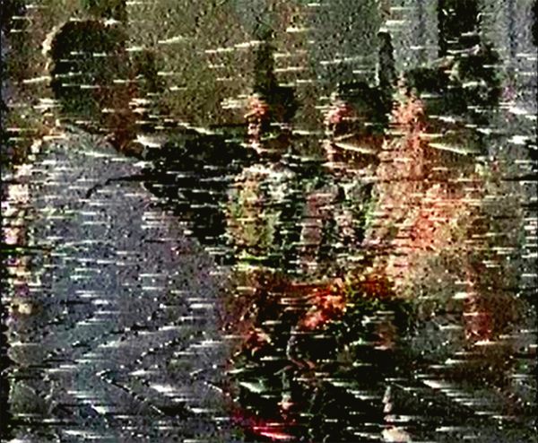 © María Fernanda Pérez - VHS of my parents’ wedding. I photographed the exact moment the tape glitched, as if the rupture had always been there.