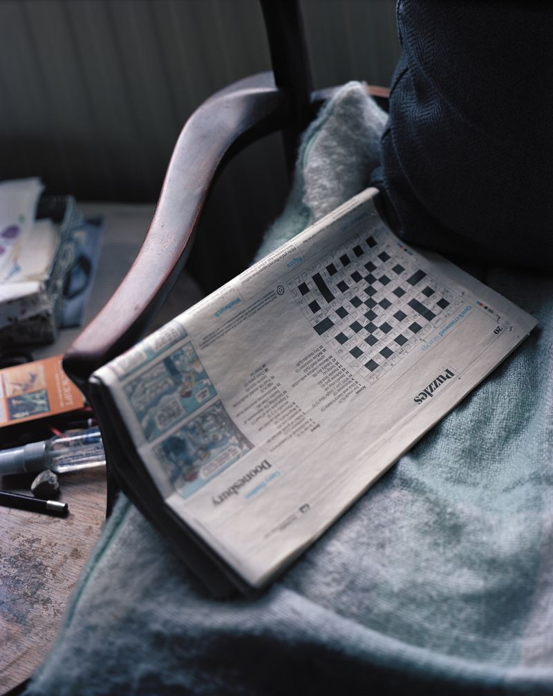 © Oliver Woods - My dad's last completed crossword from the day before he died in December 2020. This is exactly as I found it.