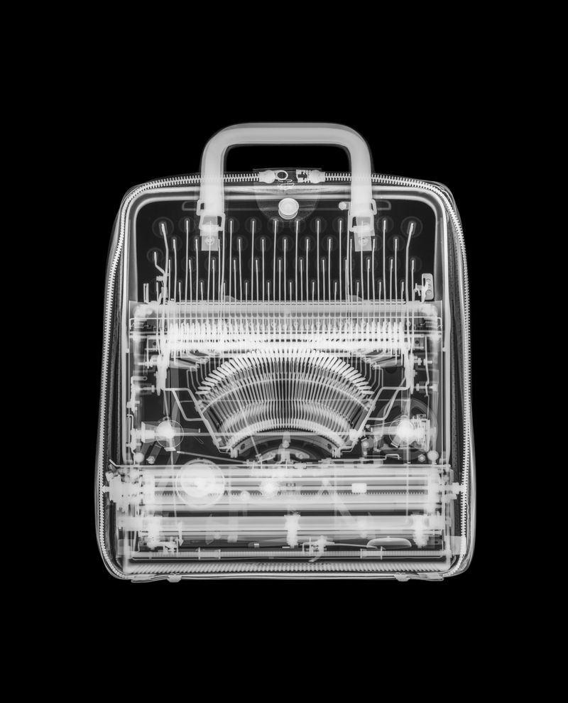 © Oliver Woods - X-ray of dad's 1960's typewriter in its case that he was still using up until his death.