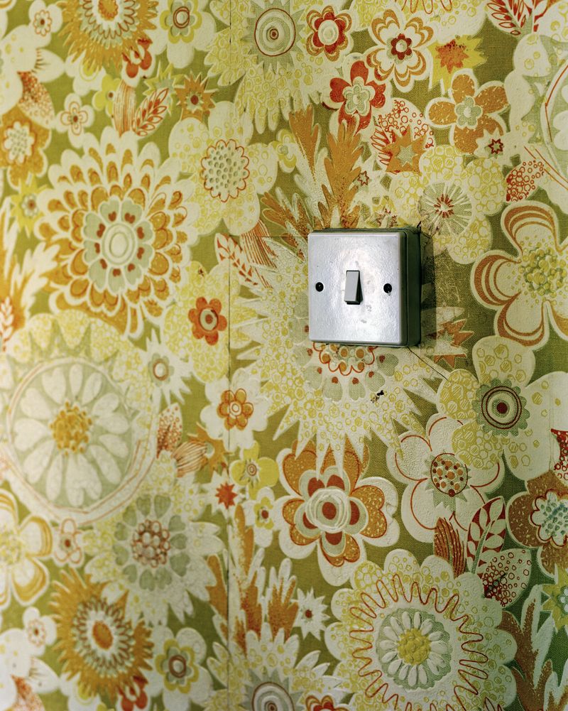 © Oliver Woods - Flowery mid-1970's wallpaper on one wall of my parents' bedroom.