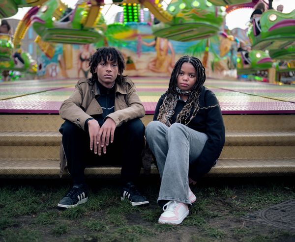 © Nina Schollaardt - Siblings Scott (13) and Sofia (12) at the Fun Fair in Leiden, The Netherlands