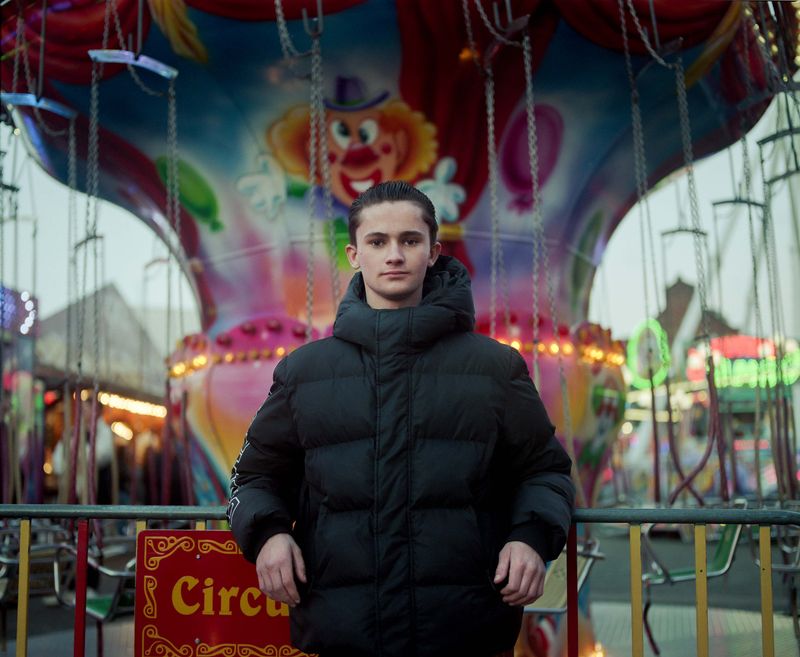 © Nina Schollaardt - Fransje (16) at the Fun Fair in Amsterdam, The Netherlands