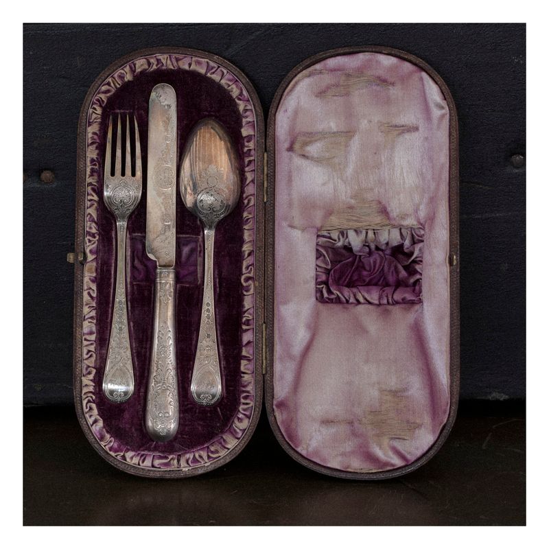 © Todd Bradley - Silverware set the Firths Gave my grandfather to bring home to his new baby girl.