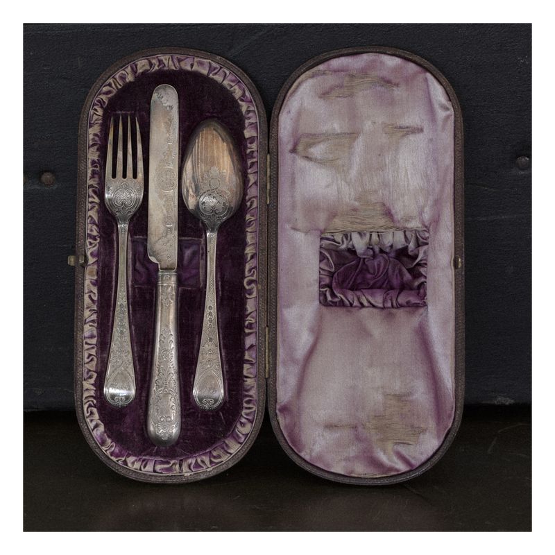© Todd Bradley - Silverware set the Firths Gave my grandfather to bring home to his new baby girl.