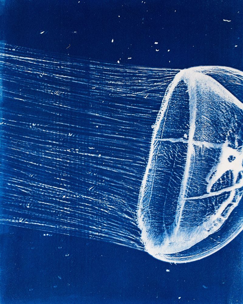 © Sarah Grew - Image from the Portraits of Pacific Plankton: Cyanotype Impressions photography project