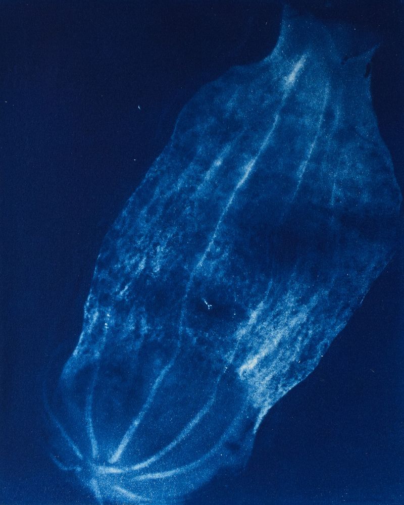 © Sarah Grew - Image from the Portraits of Pacific Plankton: Cyanotype Impressions photography project
