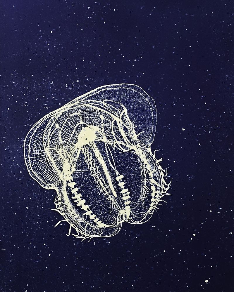 © Sarah Grew - Image from the Portraits of Pacific Plankton: Cyanotype Impressions photography project
