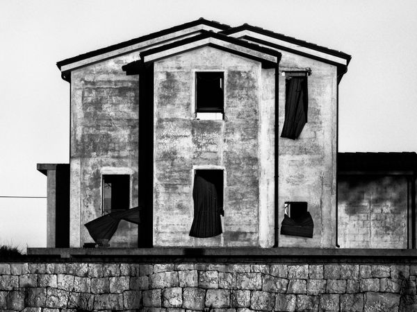 © Marco Zanella - Italy. 2018. Modica, Sicily. Unfinished house in the countryside.