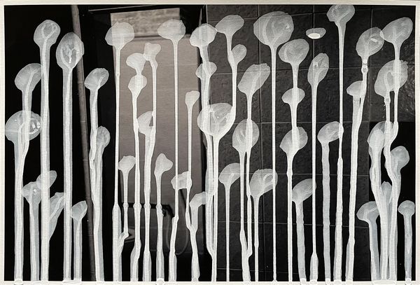 © Ali Tahayori - IMPOSSIBLE DESIRE 3, 2022, body fluid and paint on digitally printed photograph, 310 x 223mm.