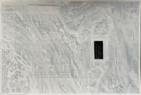 © Ali Tahayori - IMPOSSIBLE DESIRE 1, 2022, body fluid and paint on digitally printed photograph, 310 x 223mm.