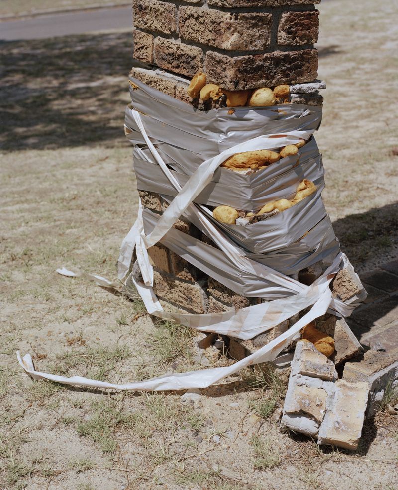 © John-Alex - Poorly Mended Bus Stop, Pinelands