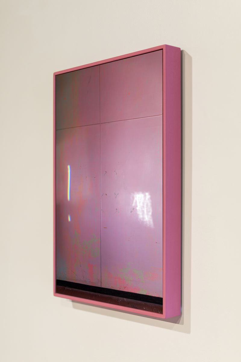 © Lisa Stonham - Rainbow Thought !! 2022 Eco Solvent Print on Solve Glaze Satin Rag with coloured timber shadow frame 35 x 51.5 x 4.5 cms