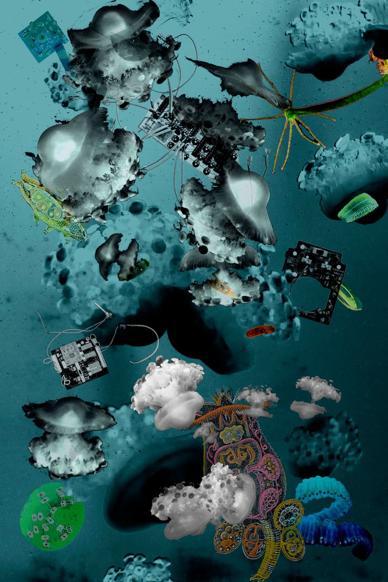 © Florence Iff - Amalagamated Fragmentation/Plastisphere-Water 1