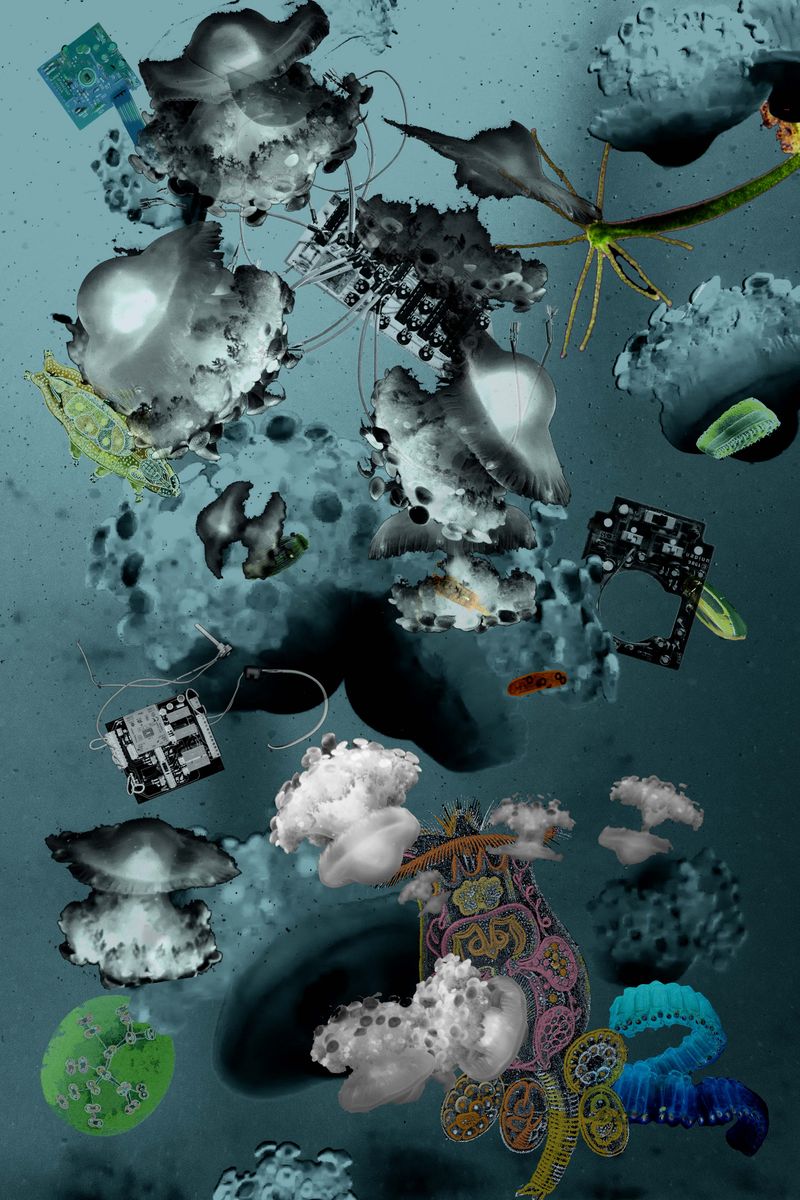© Florence Iff - Amalagamated Fragmentation/Plastisphere-Water 1