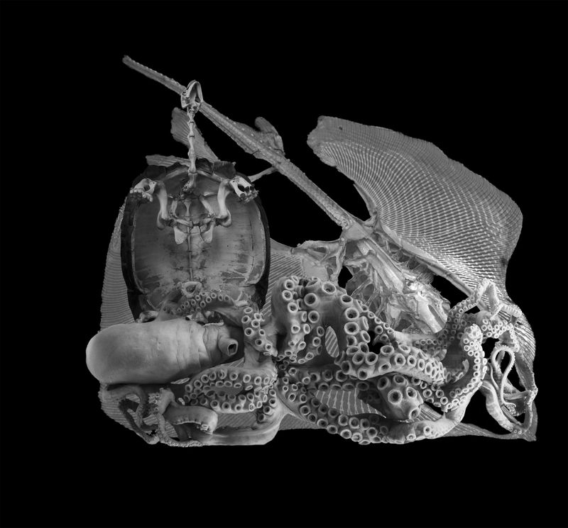 © Florence Iff - Tortoise, Manta, Octopus