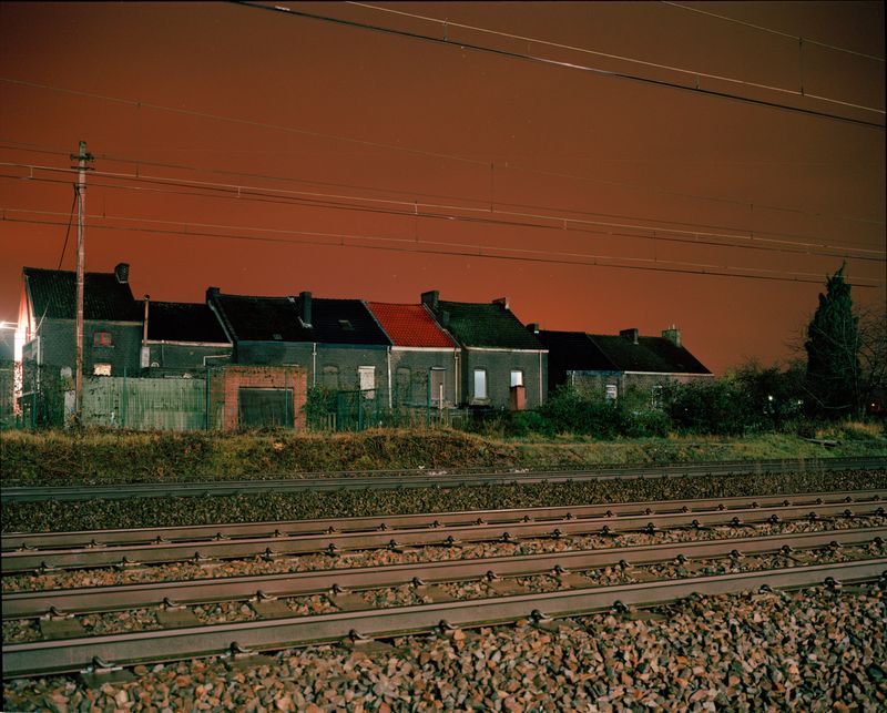 © Giovanni Troilo - A steet view of Marcinelle by night.