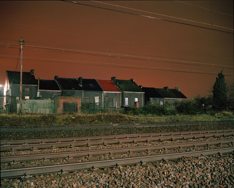 © Giovanni Troilo - A steet view of Marcinelle by night.